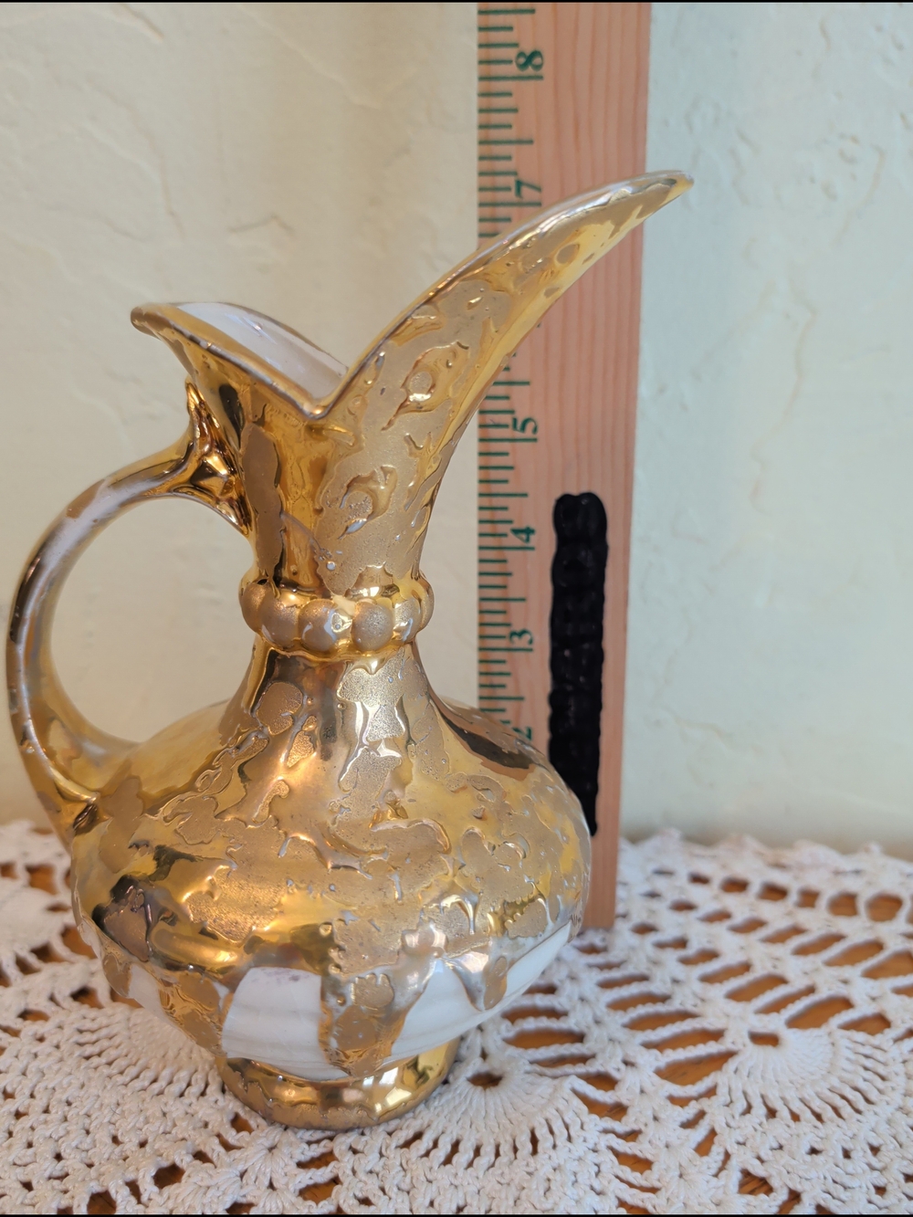 Gold Ceramic Decorative Vase and Bowl Set - Picture 8 of 13